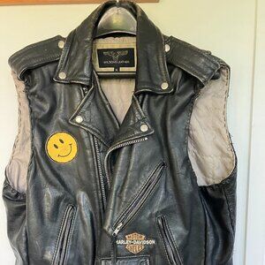 Vintage Mens Bikers Genuine Leather Vest